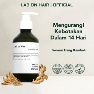 Lab On Hair Shampoo 300ML Anti Rambut Rontok Perawatan Anti ketombe