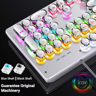 CIJI Keyboard Gaming ZK Mekanik Dengan 6 Warna RGB Colorful Light