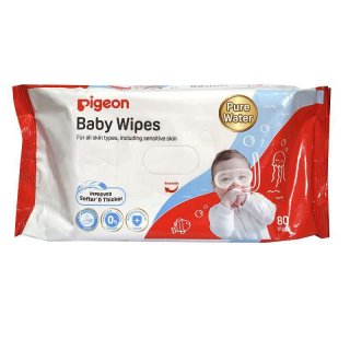 Pigeon PR040501 Baby Wipes Pure Water [80 Sheets]