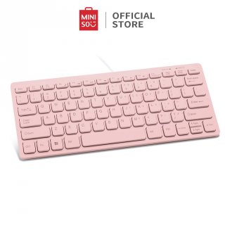 MINISO Keyboard Portabel Berkabel Mini untuk Laptop dengan Model Port USB: MK82