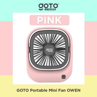 Goto Owen Mini Fan Kipas Angin Kecil Meja Duduk Portable USB Charger