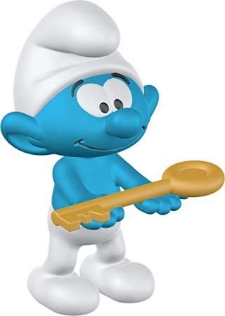11. SCHLEICH North America Smurf with Key Figure Karakter Smurf yang Anti Mainstream