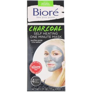 Biore Charcoal Self Heating One Minute Mask
