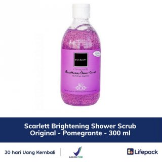 29. Scarlett Brightening Shower Scrub Pomegranate, Wanginya Segar