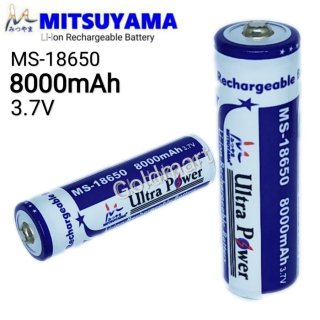 Baterai MS-18650 8000mAh / Mitsuyama Li-ion Rechargeable Battery 3.7V