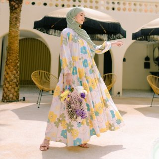 HijabChic Abigail Pink Joyful Dress 