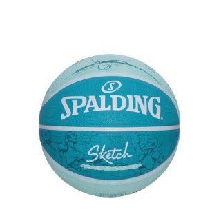 Bola Basket Spalding Sketch Crack Blue Size 7
