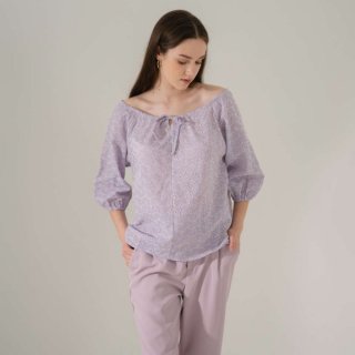 This Is April – Sandra Crochet Top Lilac