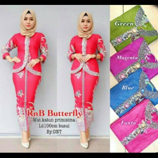 RnB Butterfly - Setelan Kebaya Batik Modern