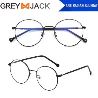 6. Grey Jack Kacamata Bulat Metal, Lindungi dari Radiasi Sinar Biru