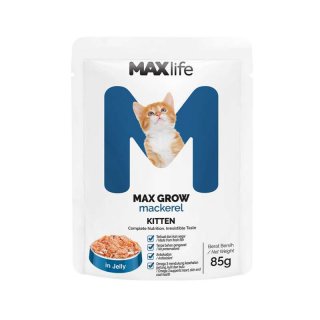 MAXlife Wet Kitten Food Mackerel Pouch 