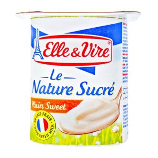 Elle & Vire Yoghurt Plain Sweet 125gr