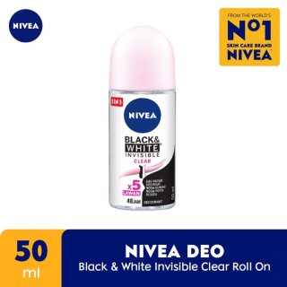 NIVEA Personal Care Deodorant Invisible Black & White Roll On