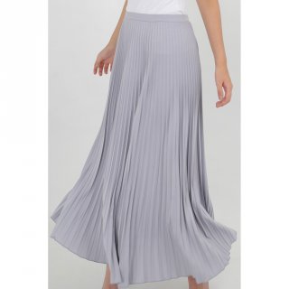 Chic Simple Pleated Maxi Skirt