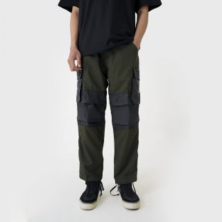 Epidemic Long Cargo Pants Loose Green Davin