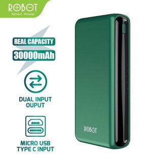 21. PowerBank ROBOT 30000mah RT31, Powerbank Keren Dual Input