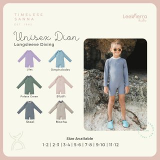 Lee Vierra Kids Unisex Dion Diving Long Sleeves, Baju Renang Anak