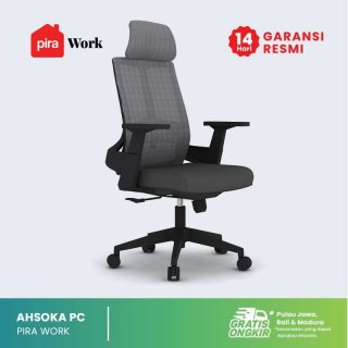 PIRA WORK - AHSOKA PC Kursi Kantor / Kursi Kerja Ergonomis