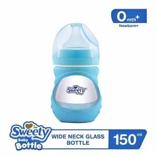 Sweety Baby Bottle Glass Wide Neck