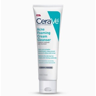 11. CeraVe Acne Foaming Cream Cleanser 