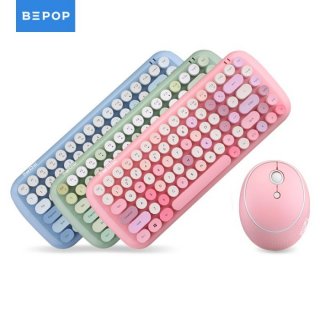 Bepop Wireless Keyboard Mouse Set Cute Colors Candy