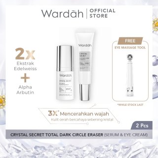 25. Wardah Crystal Secret Dark Spot & Dark Circle Corrector, Premium untuk Kulit Sebening Kristal