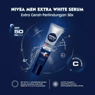 Nivea Men Extra Bright Anti-Dark Spot Serum SPF 50 PA+++