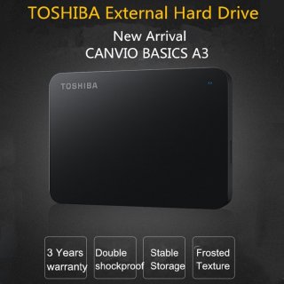 13. Toshiba Canvio Basic HD Hardisk Eksternal dengan USB 3.0