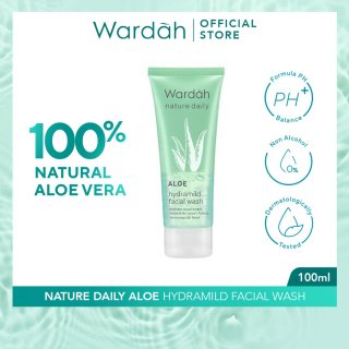 Wardah Nature Daily Aloe Hydramild Facial Wash 