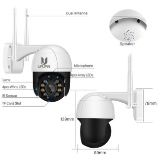 UPUPIN Smart CCTV Outdoor 3MP HD Camera EyeBall 360