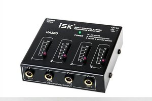 ISK HA300 Portable Mini 4 Channel Headphone Amplifier