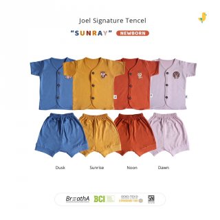 15. Joel Setelan Baju Bayi Newborn - 4 Bln | Joel Tencel Sunray Newborn Set