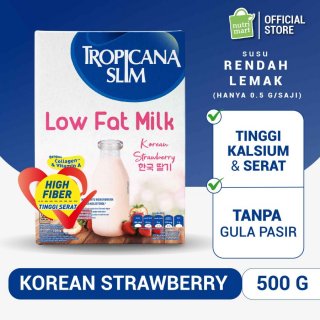 Tropicana Slim Low Fat Milk Korean Strawberry 500gr