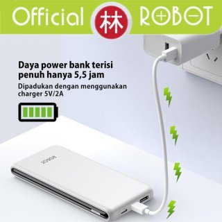 Robot RT180 10000mAh Dual Input Type-C & Micro USB Power bank