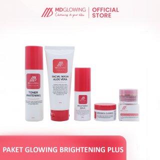 17. Paket Glowing Brightening Plus, Rangkaian Produk untuk  Bantu Cerahkan Kulit Wajah