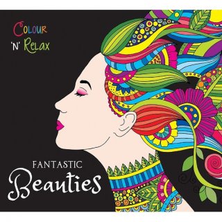14. Colour N Relax Fantastic Beauties Adult Colouring Book, Bantu Melepaskan Stres