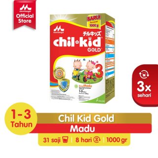 Morinaga Chil Kid Gold Madu 1000g Susu Formula Pertumbuhan Anak Usia 1-3 Tahun