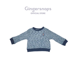 21. Gingersnaps Baby Patchwork Kingdom Pullover Denim Blue