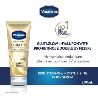 Vaseline Healthy Bright Gluta Serum Lotion Flawless Bright 200ml