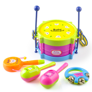 11. Baby Drum Set, Stimulasi Sensori Anak