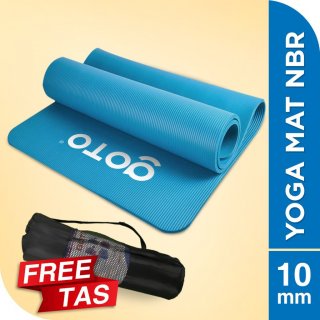 15. Goto NBR Yoga Mat 10mm Matras Alas Anti Slip Tebal, Empuk dan Nyaman