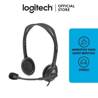 Logitech H110 Stereo Headset with Noise-Canceling Mic