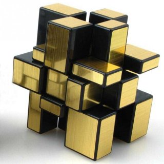 Mainan Rubik Unik Mirror 3x3x3 Magic New Style Gold Silver