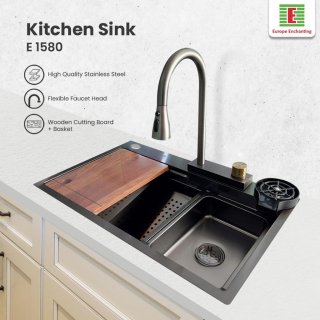 26. Kitchen Sink Bak Cuci Piring Dapur Stainless Europe Enchanting E1080
