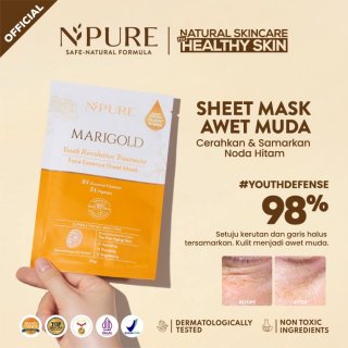 NPURE Marigold Sheet Mask Youth Defense