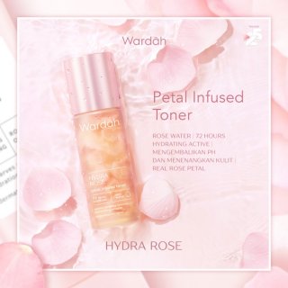 Wardah Hydra Rose Petal Infused Toner 100ml | Toner Wajah