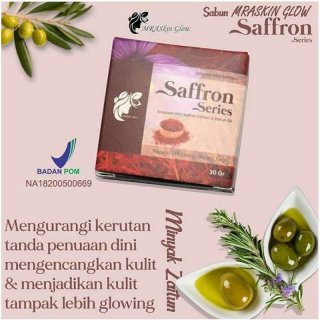 MRASKIN GLOW Sabun Saffron Rice Milk