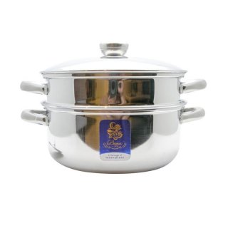 Bima Prima B2007024SS Stainless Pot & Steamer [24 cm]