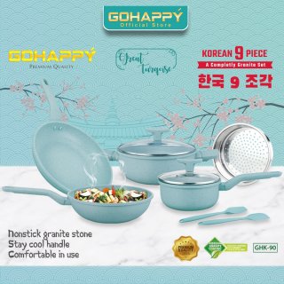 19. Gohappy Panci Set Korean 9 Piece - Tosca, Cocok untuk yang Hobi Masak