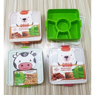 Kindaichi Susun 1 Microwave Lunch Box Catering Kotak Makan Sekat